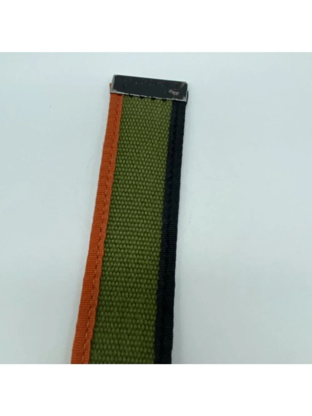 Diamond Green Black Orange Slip Thru Adjustable Belt Men’s Size M